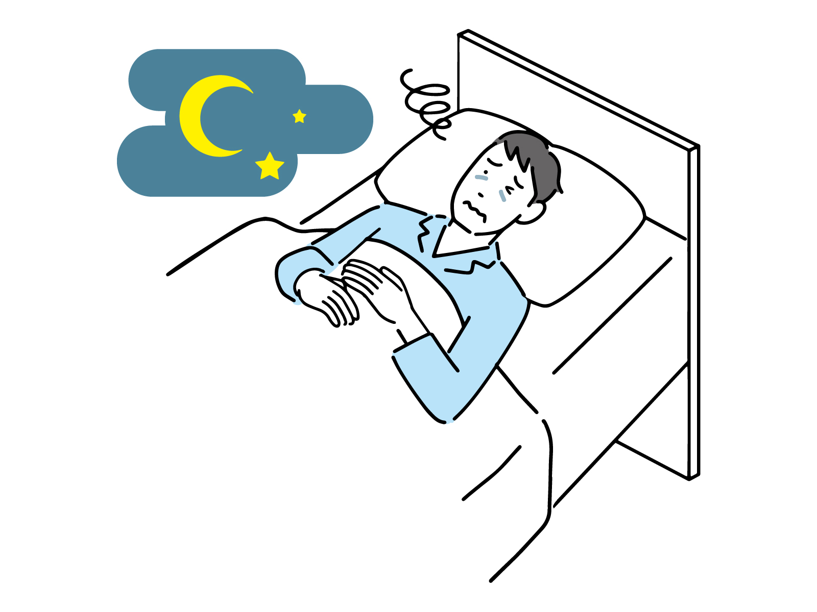 夜になると不安になる